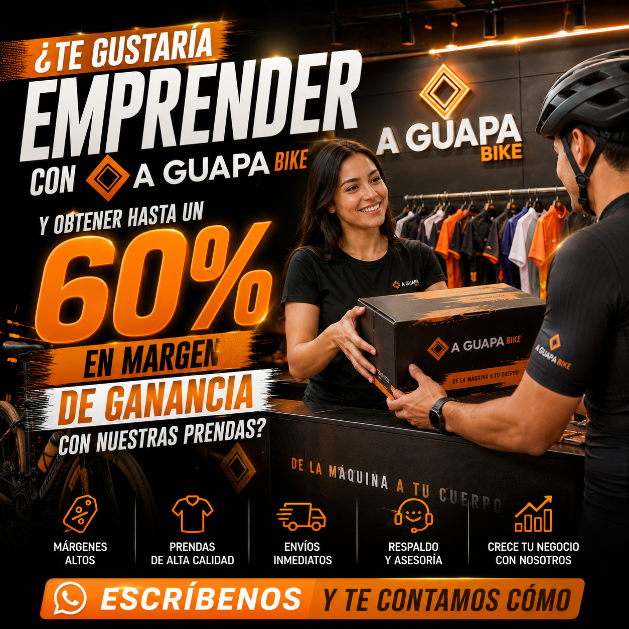 Caja Emprendedora AGB - Ropa de Ciclismo al por Mayor (Marca Propia o Reventa)