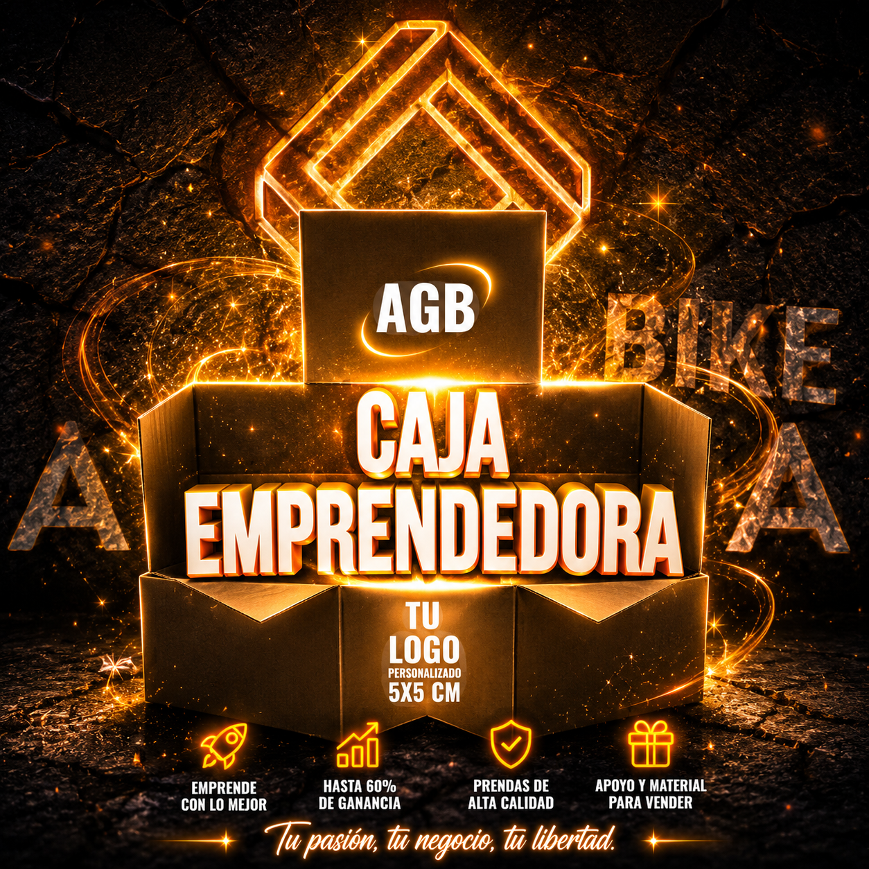 Caja Emprendedora AGB - Ropa de Ciclismo al por Mayor (Marca Propia o Reventa)