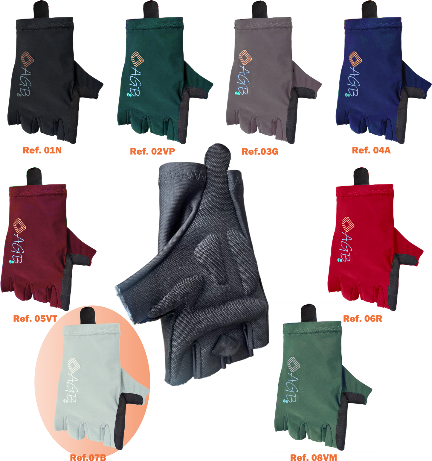 Guantes de ciclismo de dedos cortos