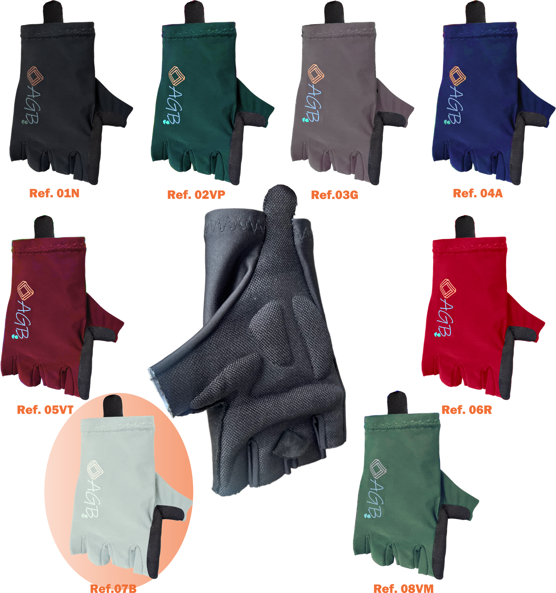 Guantes de ciclismo de dedos cortos
